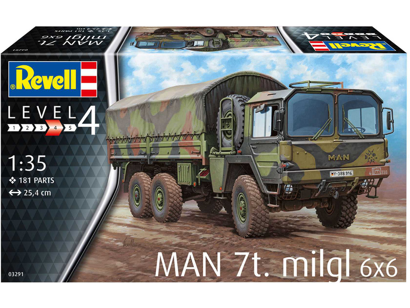 Plastikový model vojenské techniky Revell 03291 MAN 7t Milgl (1:35) | pkmodelar.cz