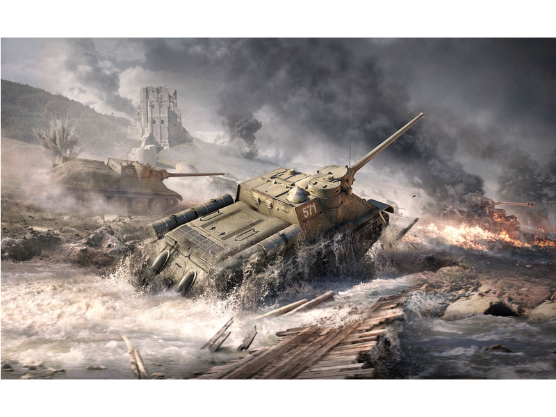 Revell SU-100 (1:72) (World of Tanks) | pkmodelar.cz