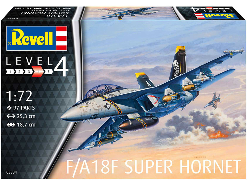 Revell 03834 model letadla F/A18F Super Hornet (1:72) | pkmodelar.cz