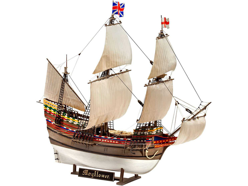 Plastikový model lodě Revell 05684 Mayflower 400th Anniversary (1:83) (giftset)  | pkmodelar.cz