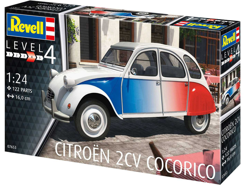 Plastikový model auta Revell 67653 Citroën 2 CV Cocorico (1:24) (sada) | pkmodelar.cz
