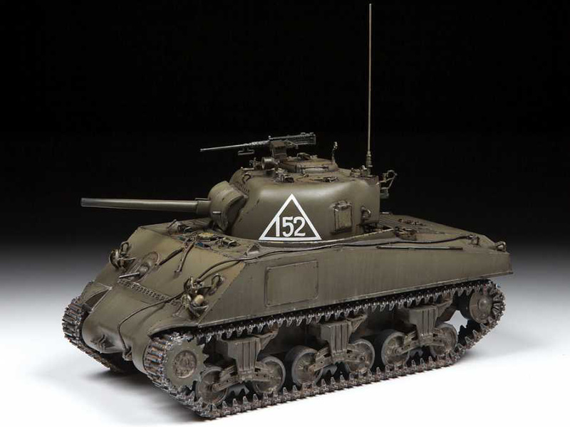 Plastikový model tanku Zvezda 3702 M4 A2 Sherman (1:35) | pkmodelar.cz