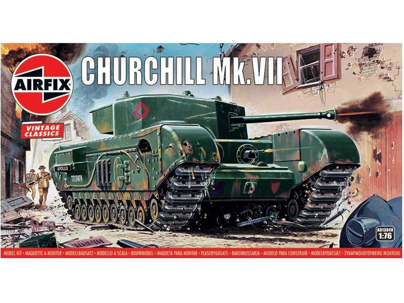 Plastikový model tanku Airfix A01304V Churchill Mk.VII (1:76)