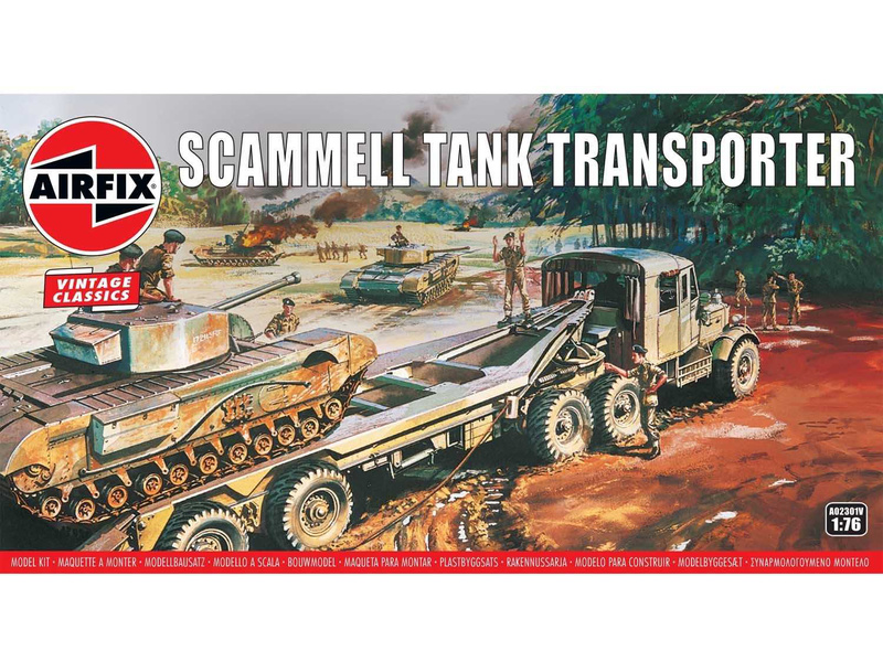Plastikový model vojenské techniky Airfix A02301V Scammell Tank Transporter (1:76)