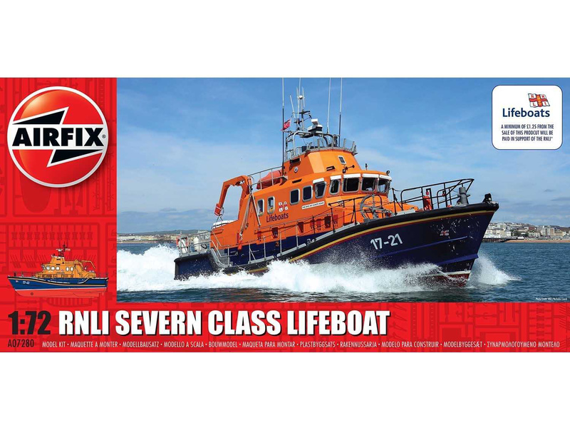 Plastikový model lodě Airfix A07280 RNLI Severn Class Lifeboat (1:72)