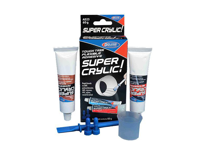 Super Crylic dvousložkové lepidlo na plasty 60ml | pkmodelar.cz