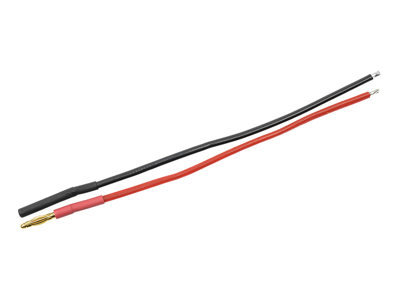 Konektor zlacený 2.0mm s kabelem 20AWG 10cm (1 pár)