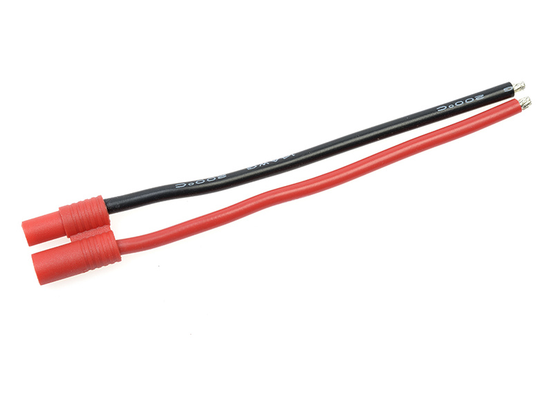 Konektor zlacený 3.5mm samec s kabelem 14AWG 10cm