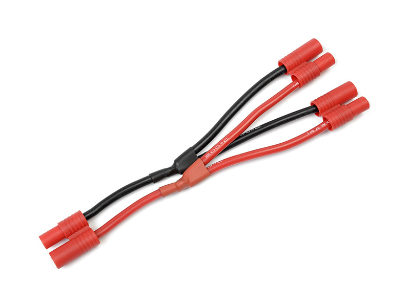 Kabel Y paralelní 3.5mm zlacený 14AWG 12cm | pkmodelar.cz