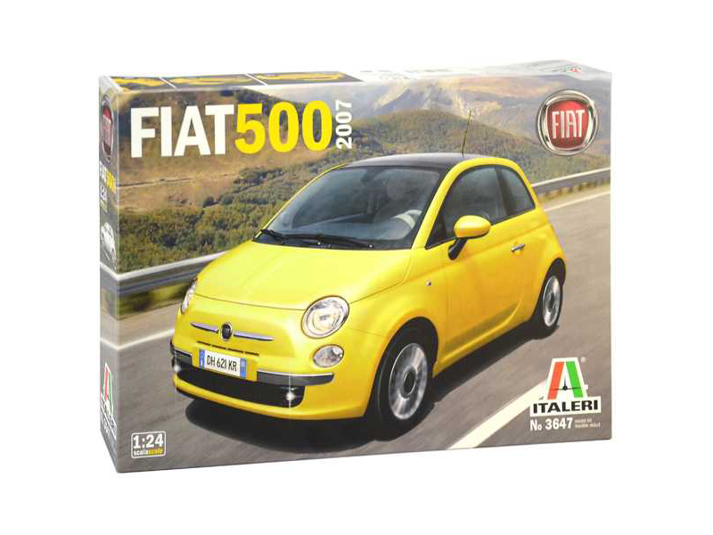 Plastikový model auta Italeri 3647 Fiat 500 (2007) (1:24)