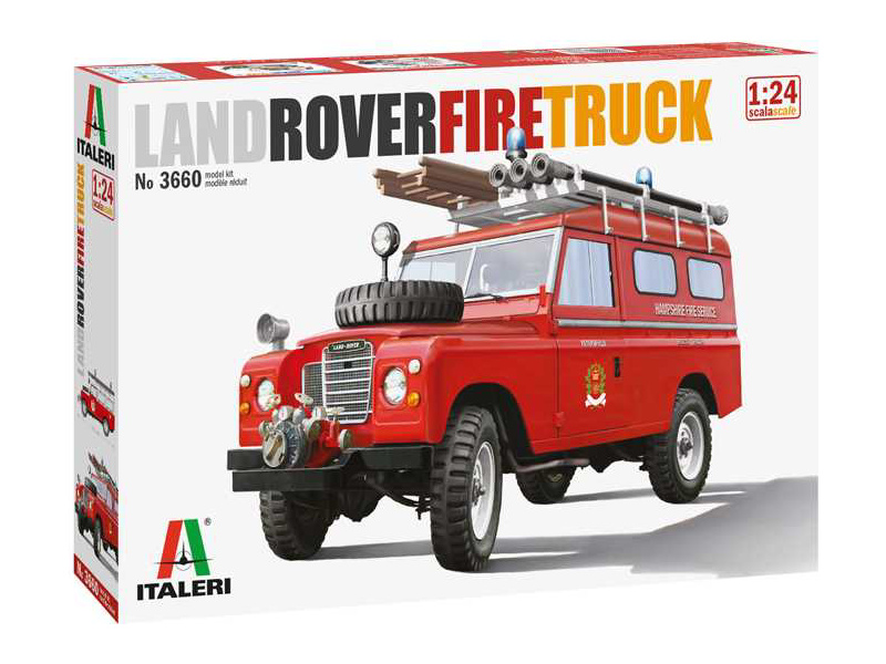 Plastikový model auta Italeri 3660 Land Rover Fire Truck (1:24)
