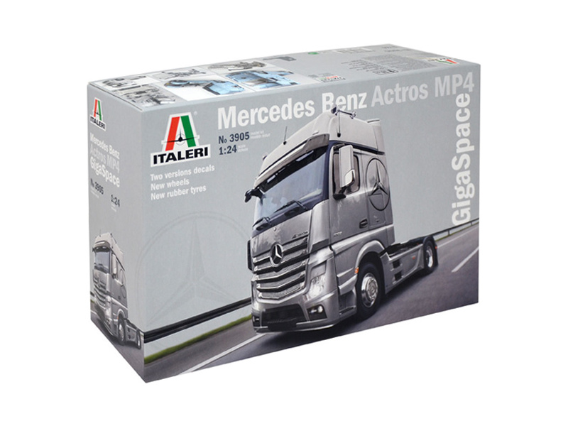 Plastikový model kamionu Italeri 3905 kamion Mercedes Benz Actros MP4 Gigaspace (1:24)