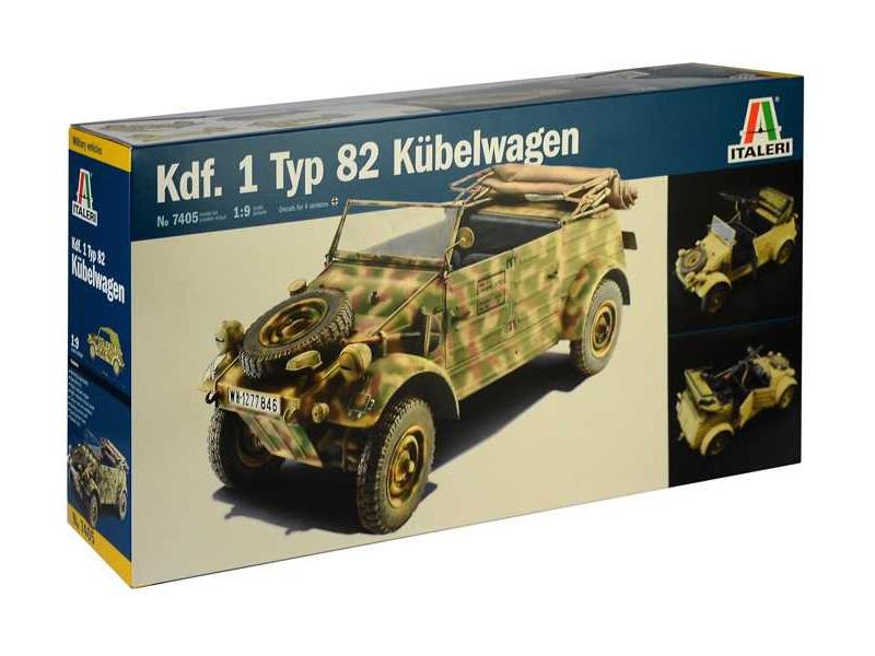 Plastikový model vojenské techniky Italeri 7405 Kdf. 1 Typ 82 Kübelwagen (1:9) | pkmodelar.cz