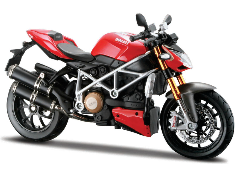Model motocyklu Maisto Ducati Streetfighter S 1:12 červená