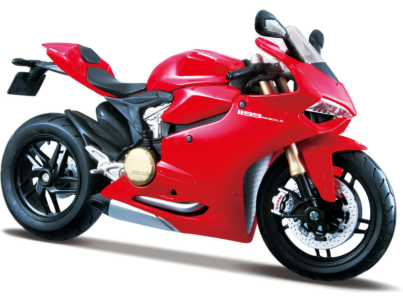 Model motocyklu Maisto Ducati 1199 Panigale 2012 1:12 červená