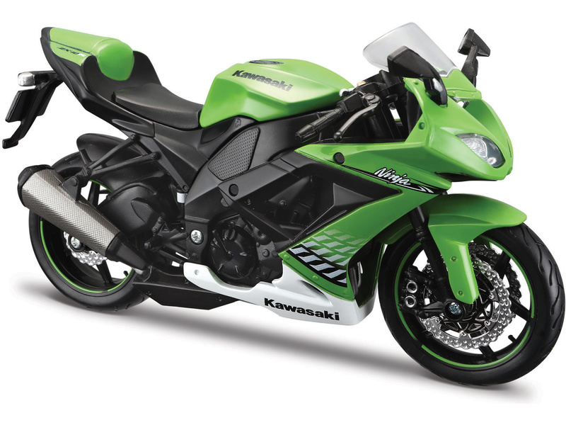 Model motocyklu Maisto Kawasaki Ninja ZX-10R 1:12 zelená