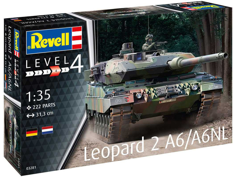 Plastikový model tanku Revell 03281 Leopard 2 A6/A6NL (1:35)