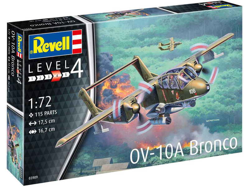Plastikový model letadla Revell 03909 North American Rockwell OV-10A Bronco (1:72)