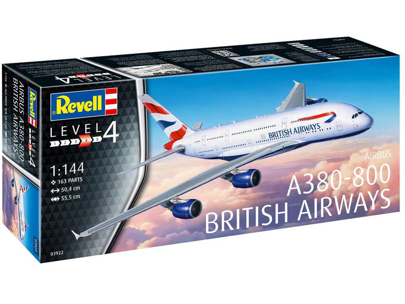 Plastikový model letadla Revell 03922 Airbus A380-800 British Airways (1:144)