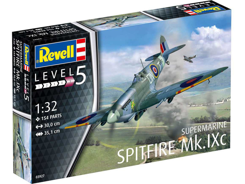 Plastikový model letadla Revell 03927 Spitfire Mk.IXC (1:32)