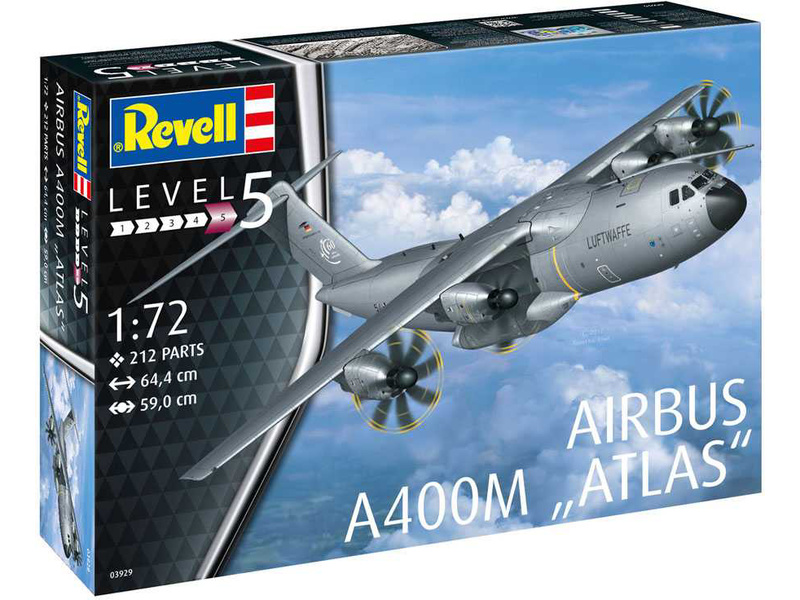Plastikový model letadla Revell 03929 Airbus A400M ATLAS (1:72)