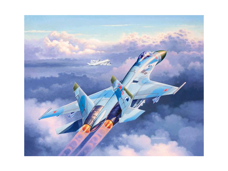 Plastikový model letadla Revell 03948 Su-27 Flanker (1:144)