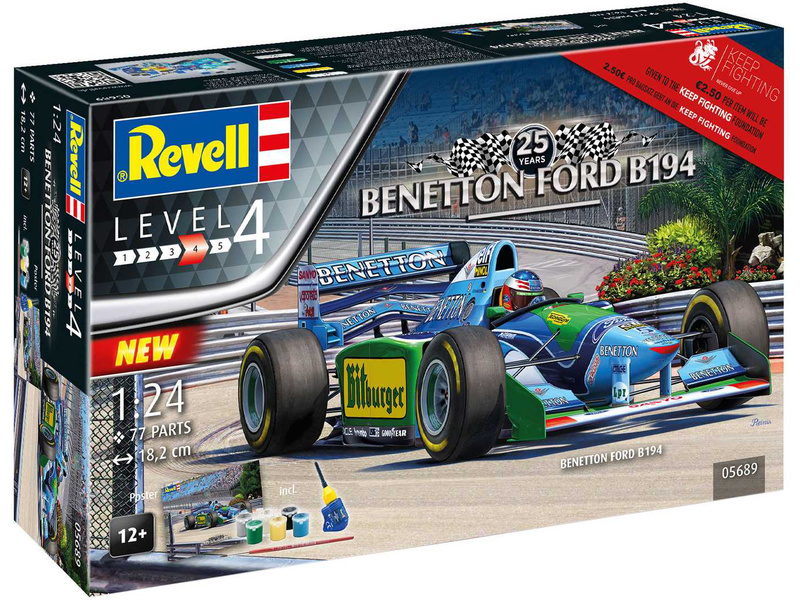 Plastikový model formule Revell 05689 Benetton Ford 1:24