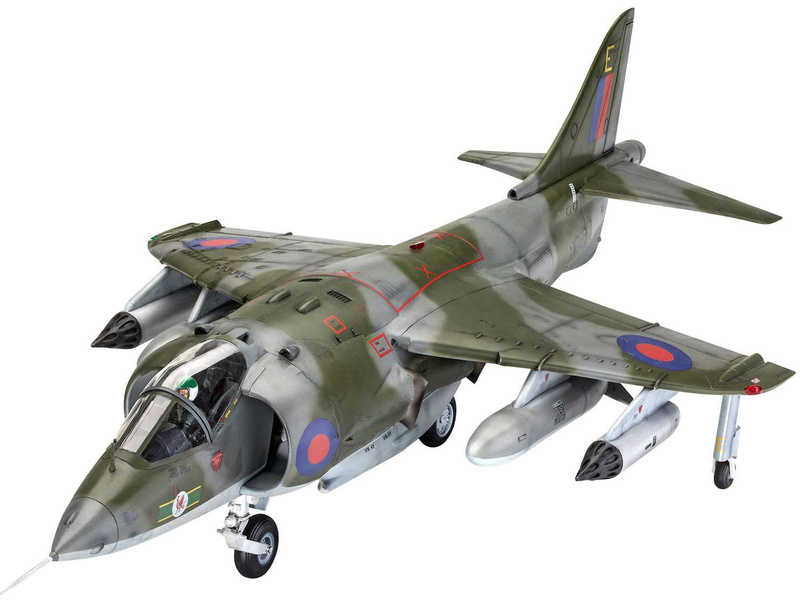 Plastikový model letadla Revell 05690 Harrier GR.1 (1:32) giftset