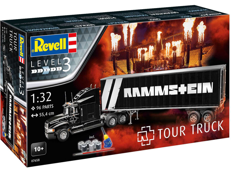 Plastikový model kamionu Revell 07658 Rammstein Tour Truck (1:32) (giftset)