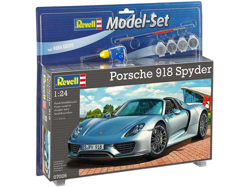 Plastikový model auta Revell 67026 Porsche 918 Spyder (1:24) (set)