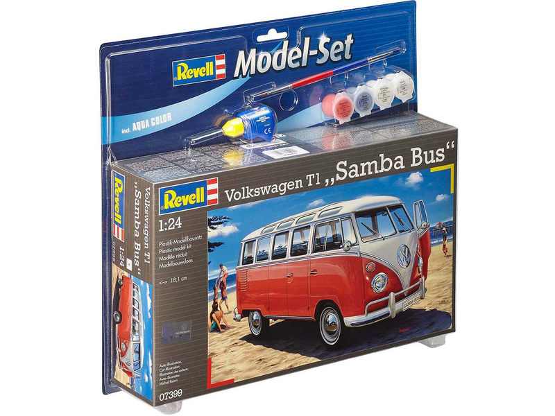 Plastikový model auta Revell 67399 Volkswagen T1 Samba Bus (1:24) (sada) | pkmodelar.cz