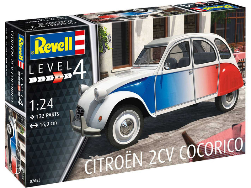 Plastikový model auta Revell 67653 Citroën 2 CV Cocorico (1:24) (sada) | pkmodelar.cz